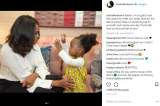 La niña que cumplió el sueño de conocer a Michelle Obama