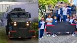 Video: en tanqueta del Esmad estudiantes de Sabaneta celebraron regreso a clases