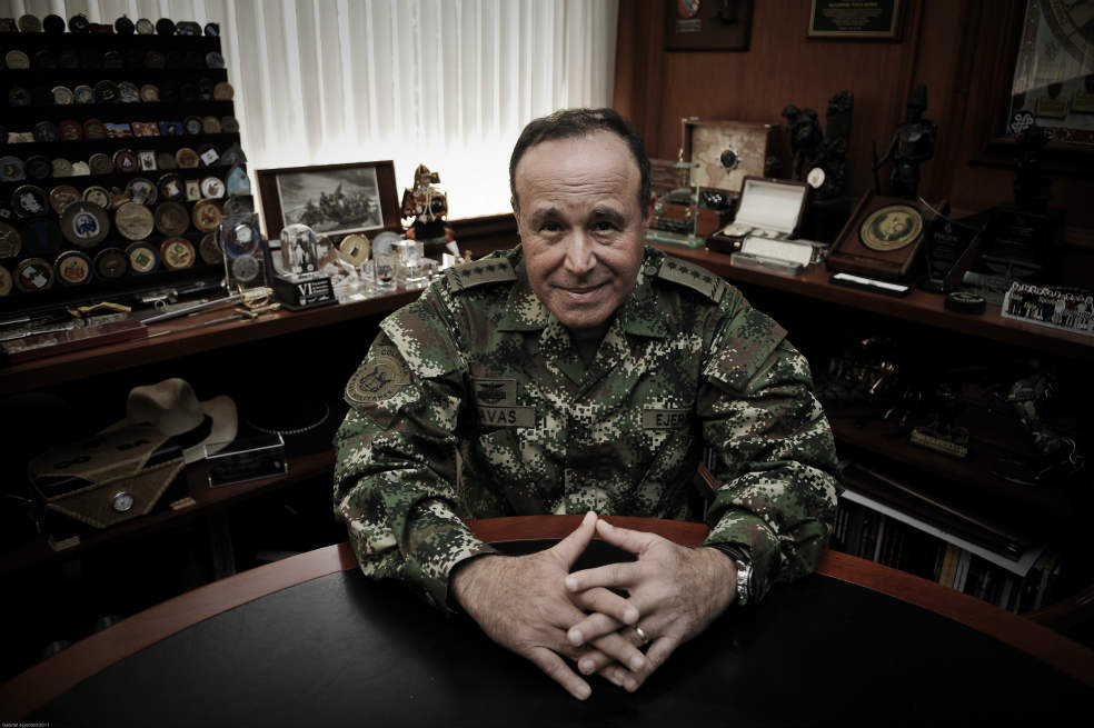 El general Alejandro Navas, comandante de las Fuerza Militares.