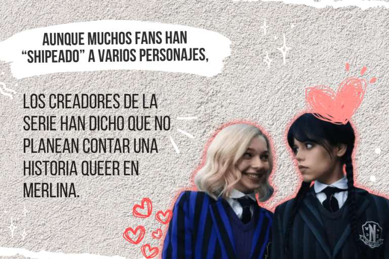 Representación LGBTIQ+ en el elenco de Merlina.
