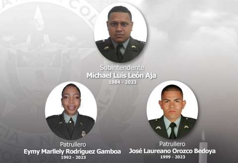 Acribillan a tres policías en el Cauca: Policía señala a las disidencias FARC