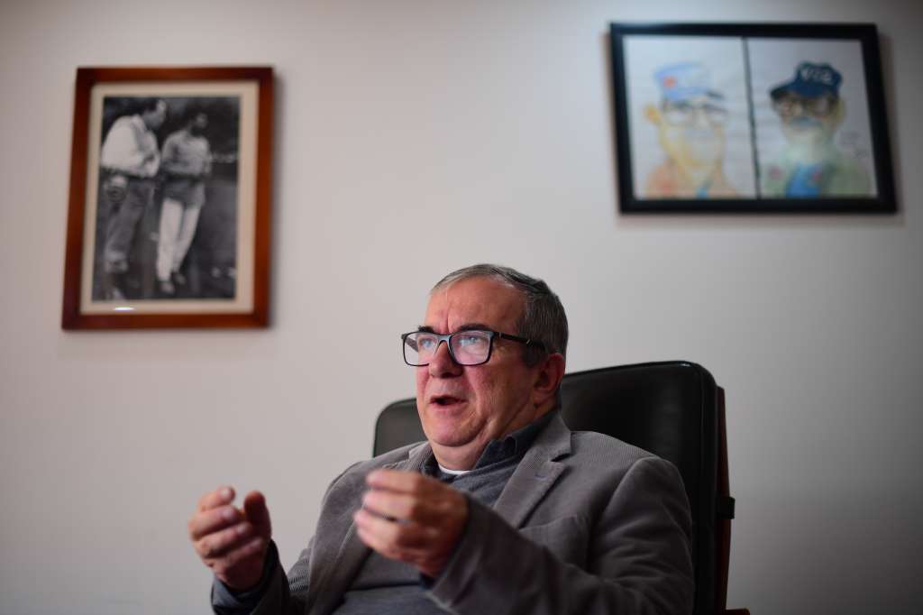 Alias Timoleón Jiménez o Timochenko durante entrevista