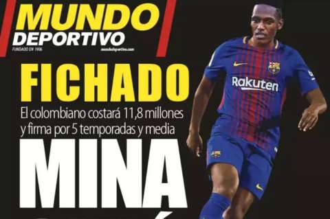 Yerry Mina ya es del Barça