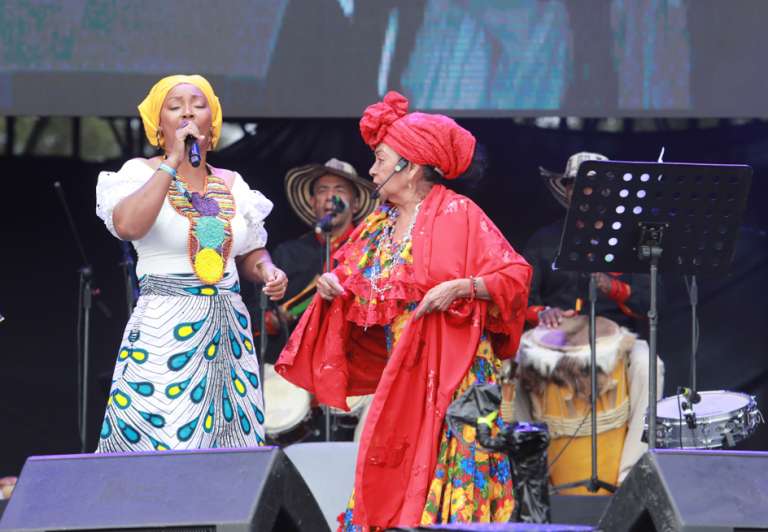 El primer festival cordillera con la participación de varios artistas latinoamericanos se llevó a cabo este fin de semana en el parque Simón Bolívar