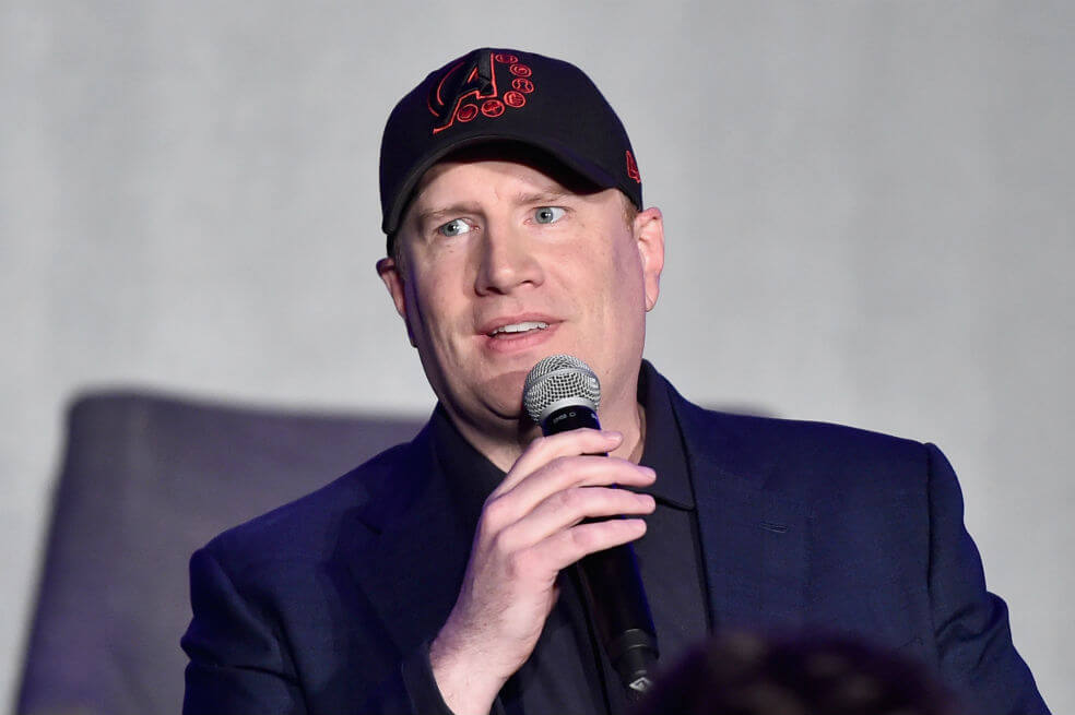 Kevin Feige, presidente de Marvel Studios, en la presentación de "Avengers: Endgame". / AFP
