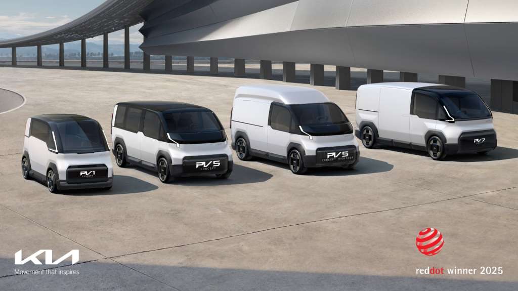Kia recibió cinco galardones en los premios de diseño Red Dot 2025