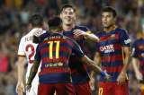 El Barcelona se pasea ante la Roma con goles de Neymar y Messi