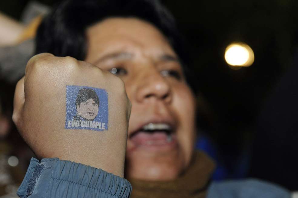 El presidente Evo Morales ganó también en Santa Cruz, ciudad opositora, donde logró conquistar al electorado gracias a su gestión económica. / AFP