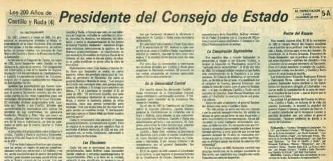 Doscientos años de Castillo y Rada (IV)