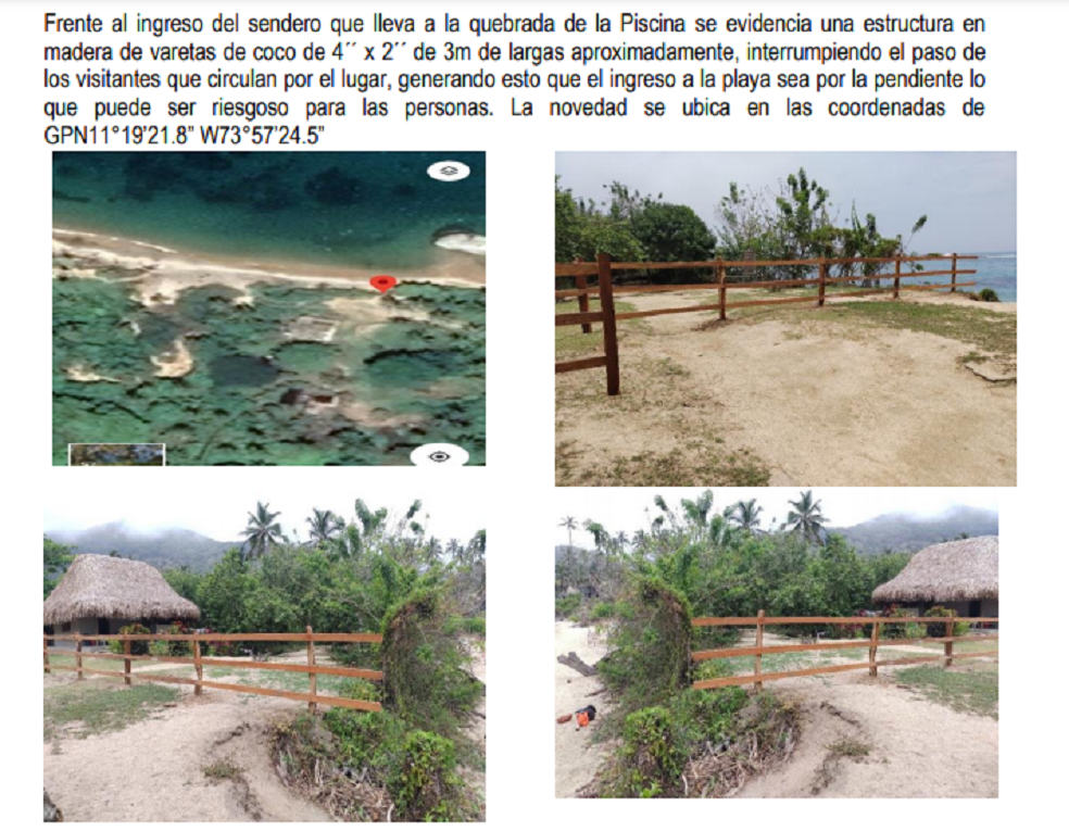 Construcción de cerca en el Tayrona