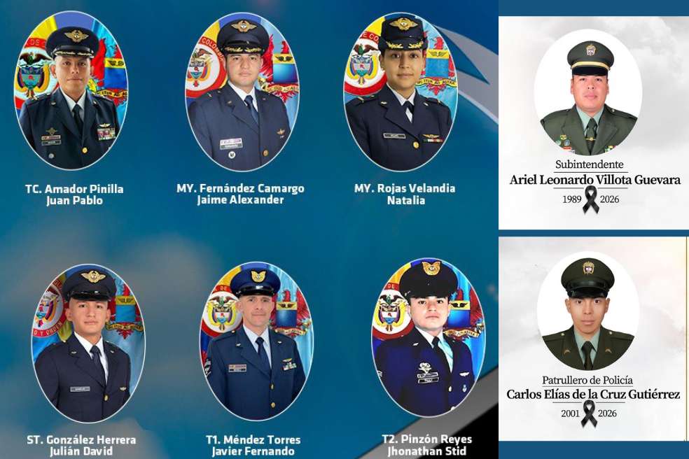 Seis aviadores y dos policías han sido identificados, tras el trágico accidente de un avión Hércules este 23 de marzo.
