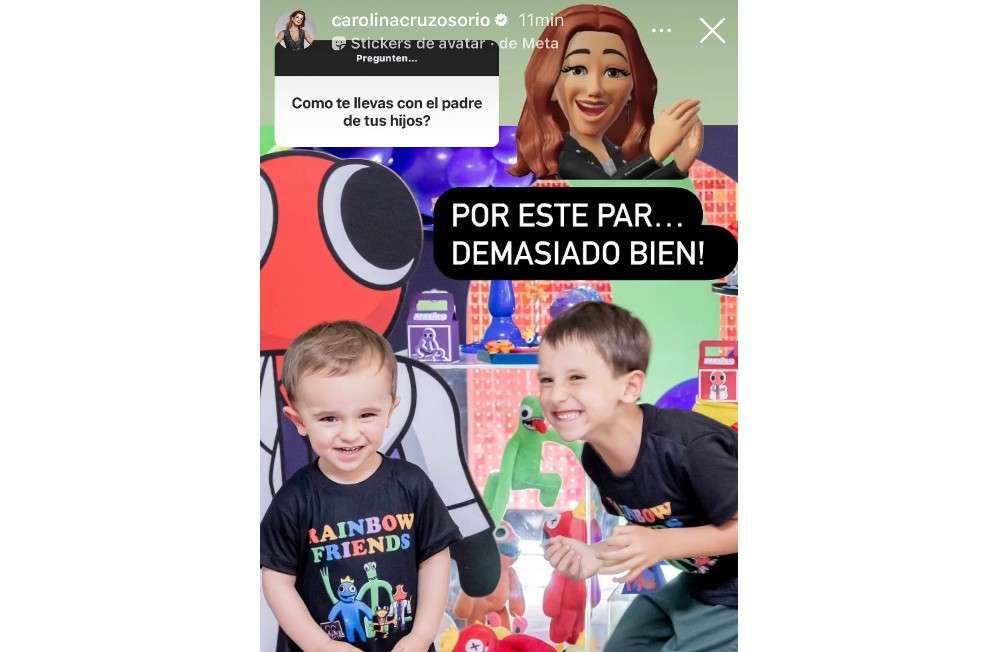 Después de más de un año de separación, Carolina Cruz contó cómo se lleva con Lincoln Palomeque, el padre de sus hijos Matías y Salvador. Esto dijo.