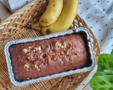 Torta de banano sin azúcar con harina de almendras