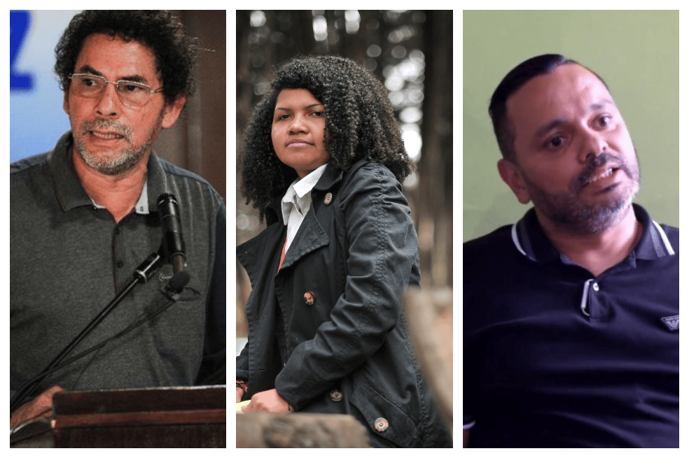 De izquierda a derecha: Pastor Alape, Esther Polo y Óscar Montealegre.