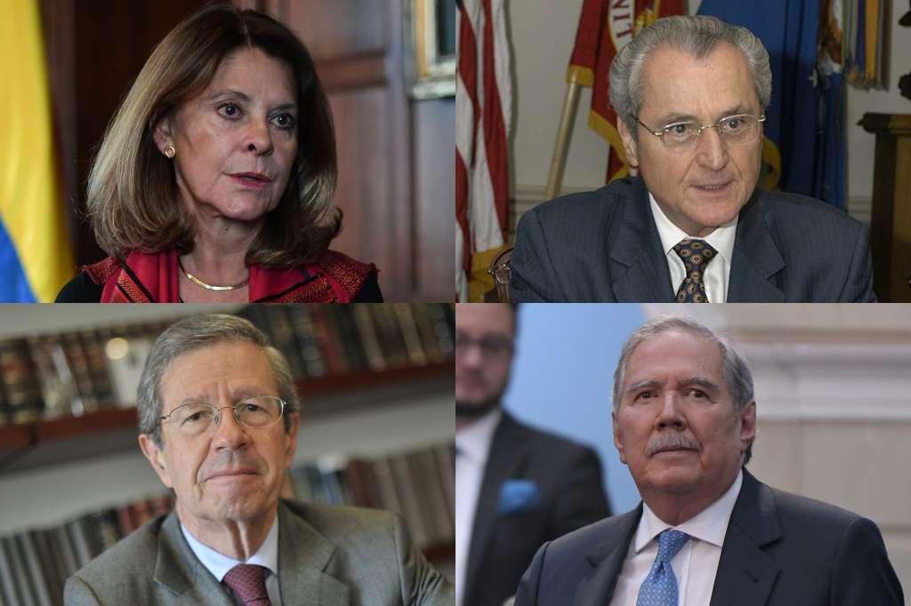 Marta Lucía Ramírez, Jorge Alberto Uribe, Juan Carlos Esguerra y Guillermo Botero.
