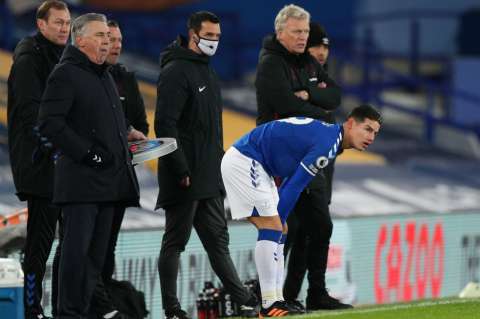 Volvió James Rodríguez y Everton cayó frente al West Ham, en la Premier League