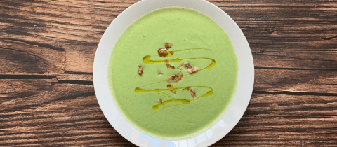 Receta de crema de espinacas con pollo para niños, toda una delicia