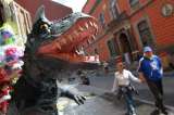 Rodaje de "Godzilla" en Ciudad en México en imágenes