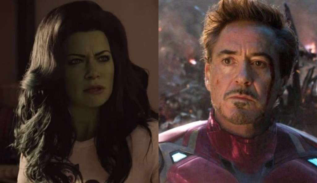 She-Hulk, interpretada por Tatiana Maslany, y el poderoso Iron-Man, encarnado por Robert Downey Jr., son dos personajes de Marvel.
