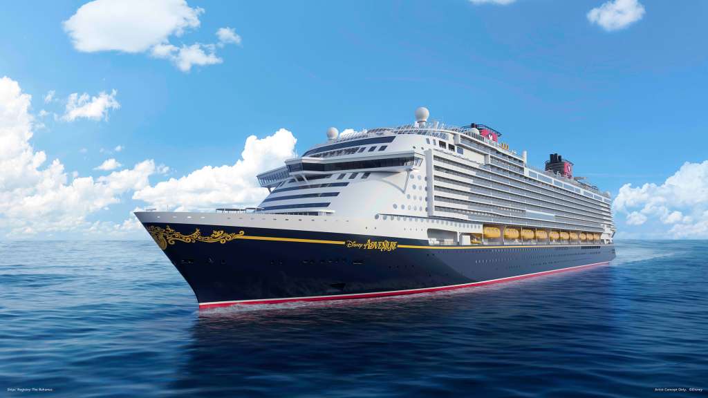 Disney Adventure, que zarpará en diciembre de 2025, ofrecerá una programación de itinerarios de tres y cuatro noches desde el Marina Bay Cruise Center de Singapur desde abril hasta el verano de 2026.