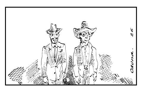 Empalme. Un momento de dos presidentes.