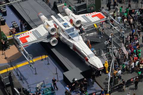 Nave de la "Guerra de las Galaxias", el modelo más grande de Lego