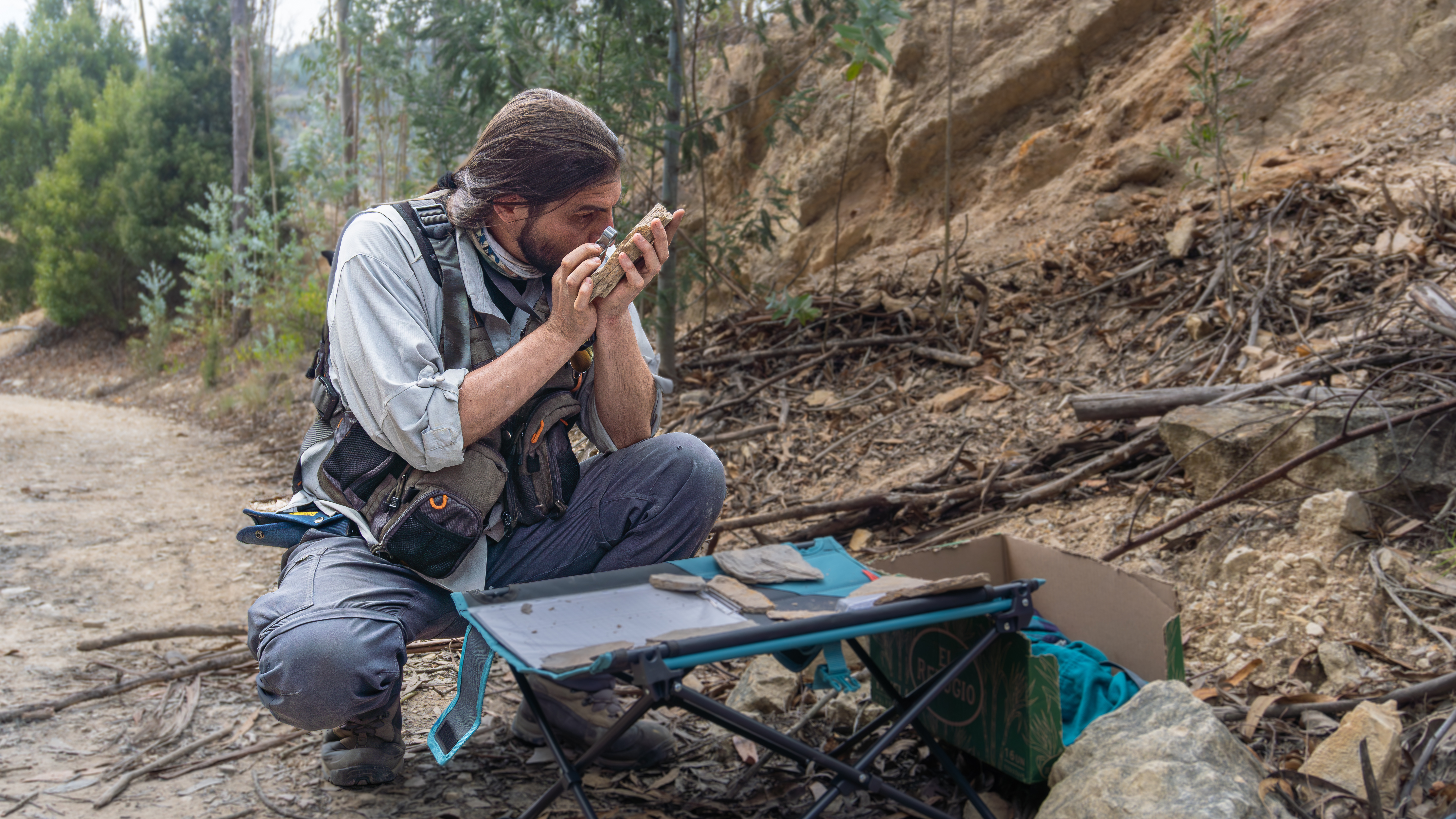 Nuevo yacimiento paleontológico de preservación excepcional en Toca, Boyacá. Marcela Han - Servicio Geológico Colombiano.
