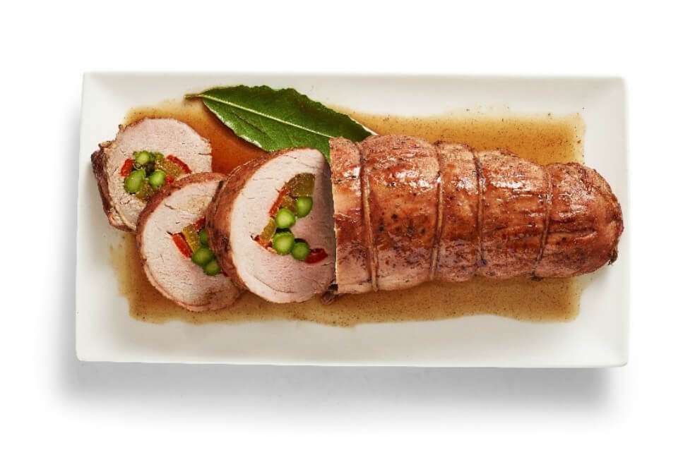 Muchacho de pierna de cerdo relleno / Cortesía