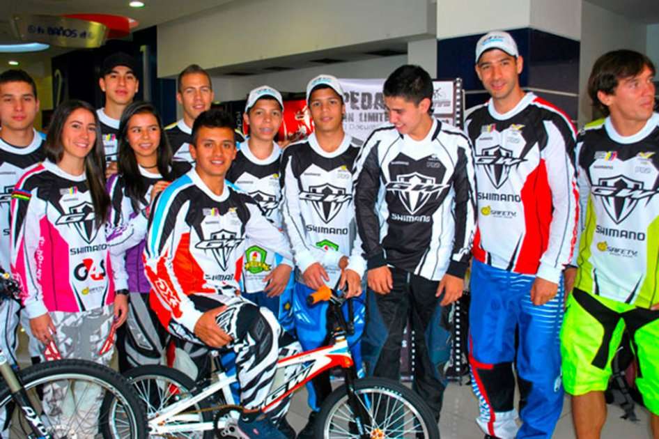 El equipo GW-Shimano Pro en cabeza de Mariana Pajón, Carlos Mario Oquendo y Andres Jiménez, estarán presentes en este campeonato