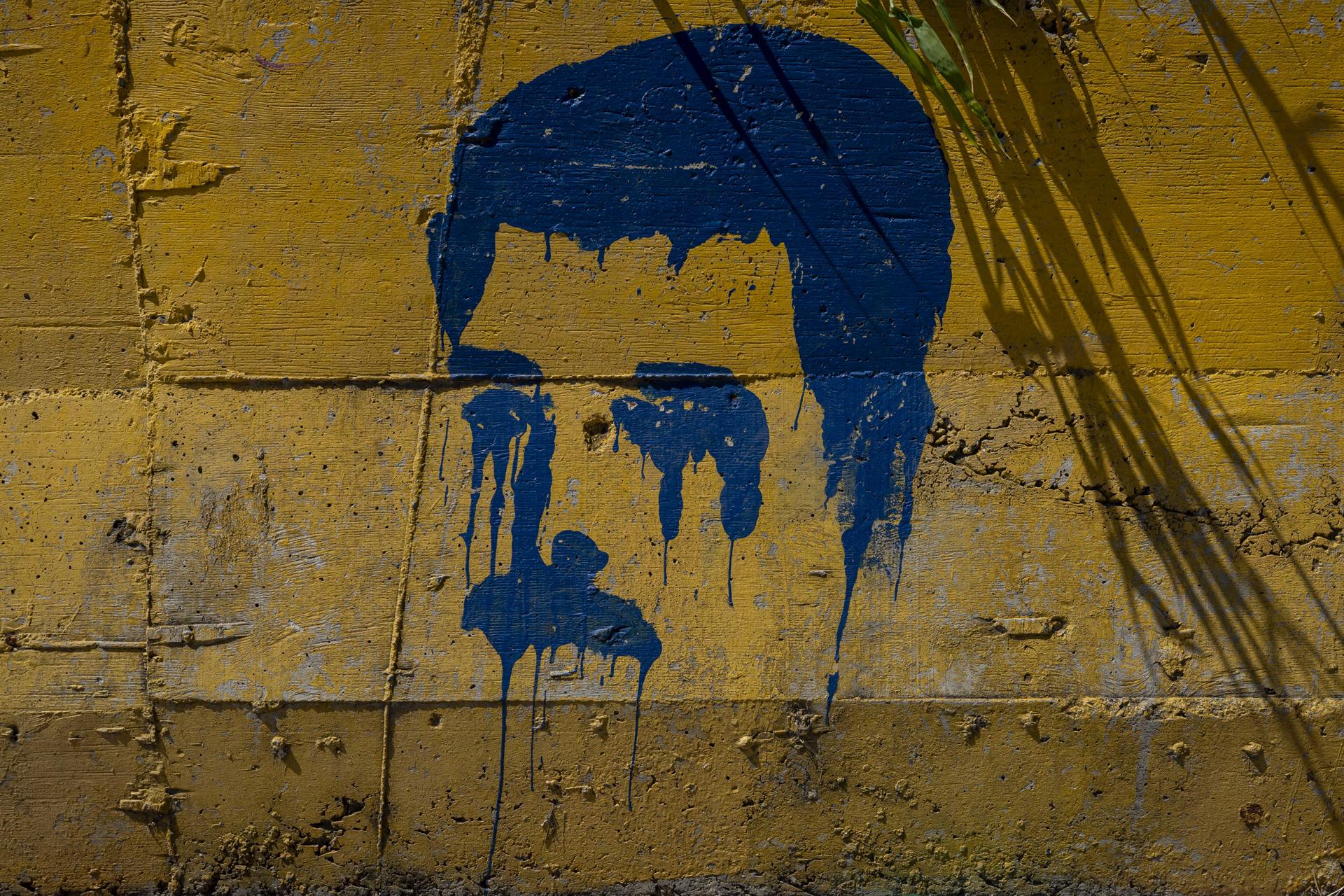 AME379. CARACAS (VENEZUELA), 31/01/2026.- Fotografía que muestra un grafiti del presidente de Venzuela, Nicolás Maduro, este sábado, en Caracas (Venezuela). EFE/ Miguel Gutiérrez