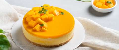 “Cheesecake” de mango sin horno: la receta con galleta y leche condensada