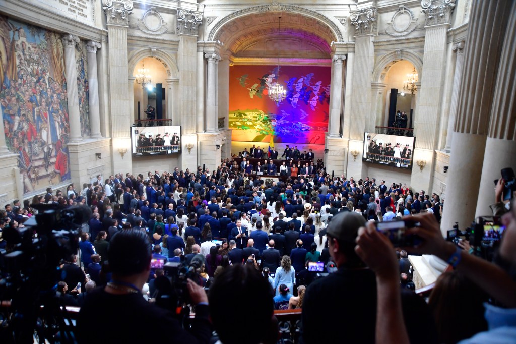 Presidente de Colombia durante la instalación del congreso de la república para el periodo 2026 - 2030