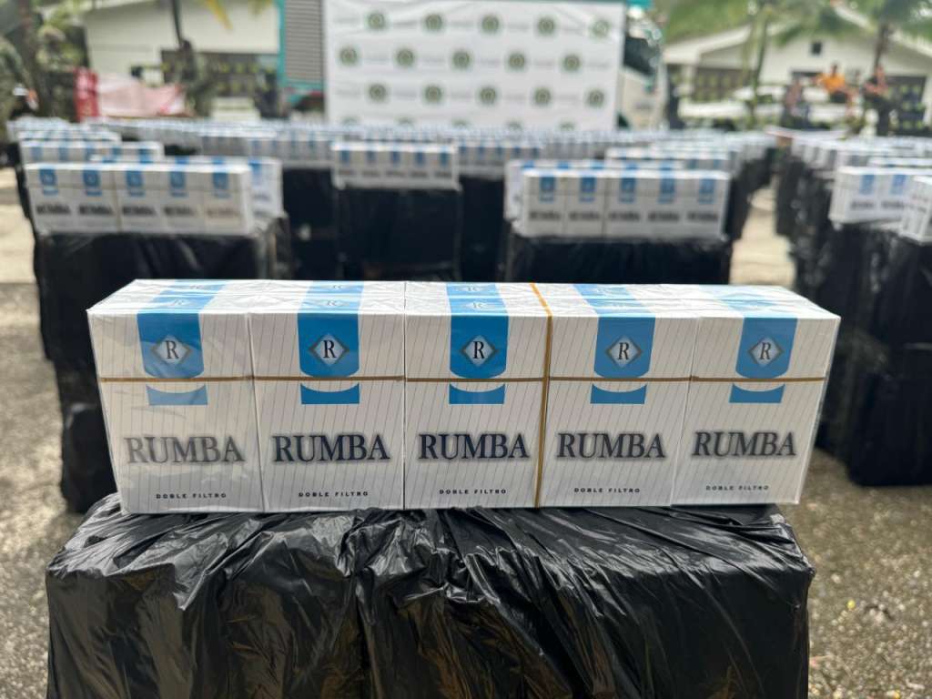 Cigarrillos de contrabando marca Rumba