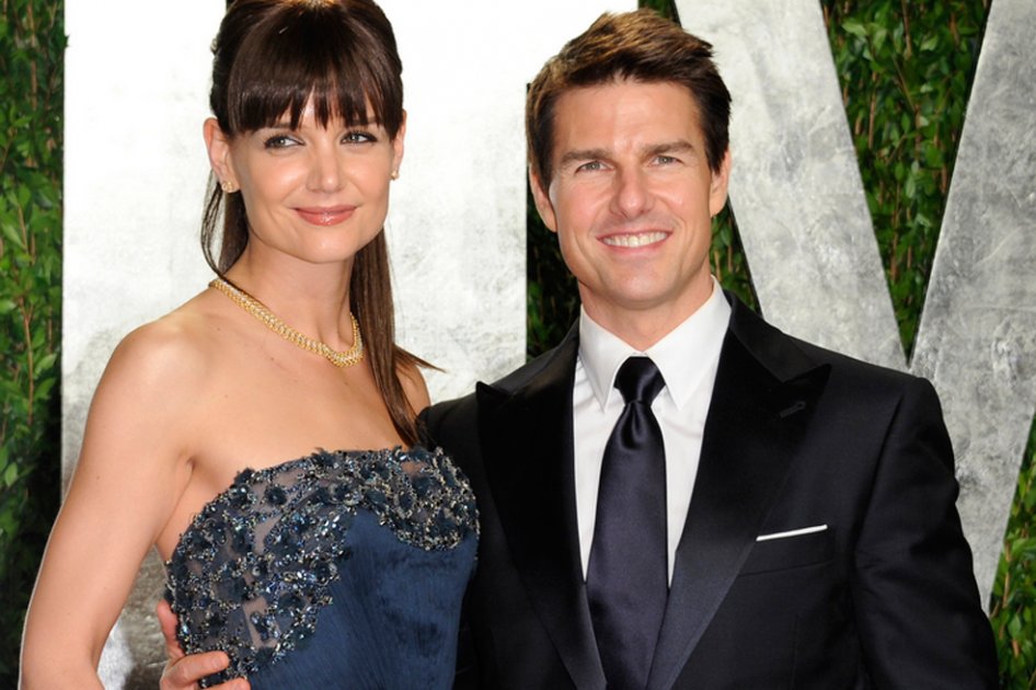 Katie Holmes y Tom Cruise en febrero de 2012.