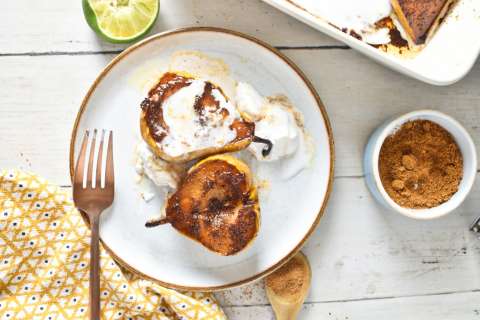 La receta, paso a paso, de las peras caramelizadas
