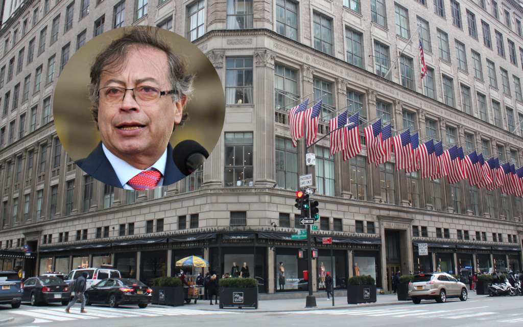 El presidente de Colombia, Gustavo Petro, fue visto en la megatienda de moda Saks en el marco de la Asamblea General de la ONU en Nueva York.