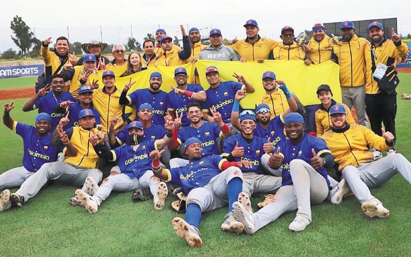La selección de Colombia ganó el oro en el béisbol de los Juegos Panamericanos de Santiago de Chile 2023.  / COC