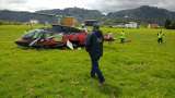 Helicóptero aterrizó de emergencia en vereda de Chía, Cundinamarca