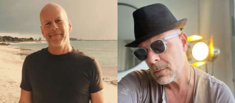 Seguidores creen que el doble de Bruce Willis también tiene demencia. Le escriben