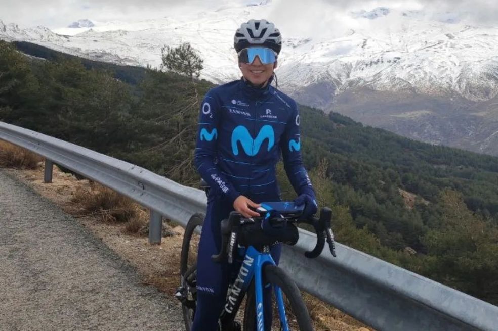 Paula Patiño en el Centro Alto Rendimiento Deportivo Sierra Nevada (España).
