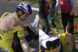 La preocupante caída de Van Aert en Flandes: actualizaron su estado de salud, video