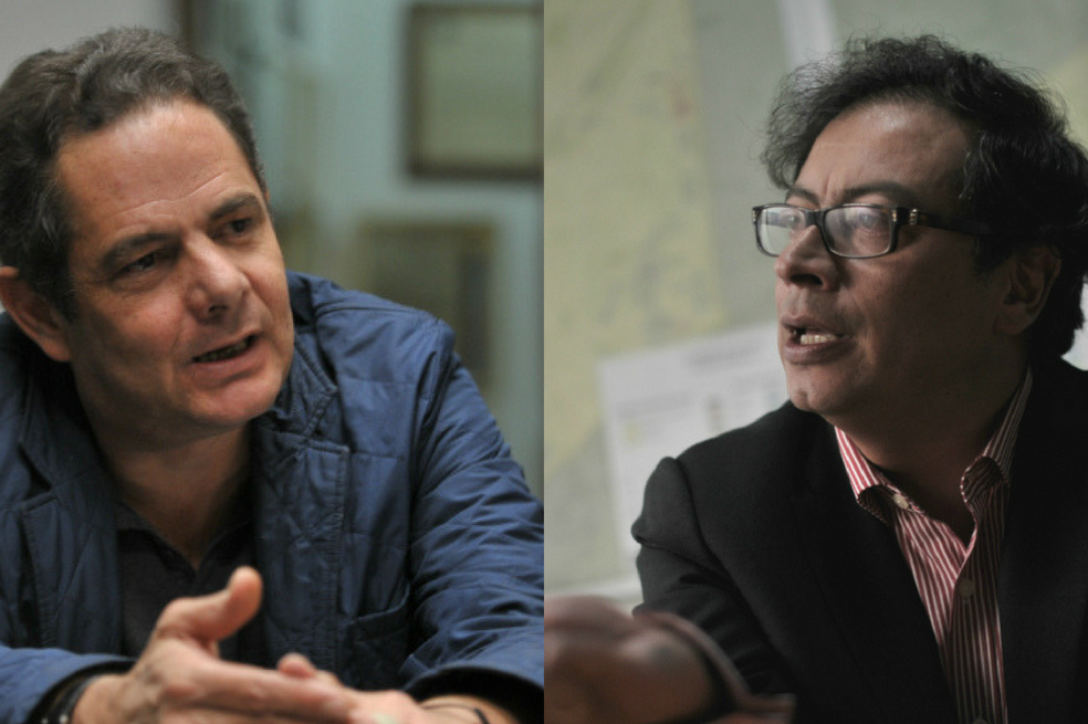 Germán Vargas Lleras y Gustavo Petro. / Archivo