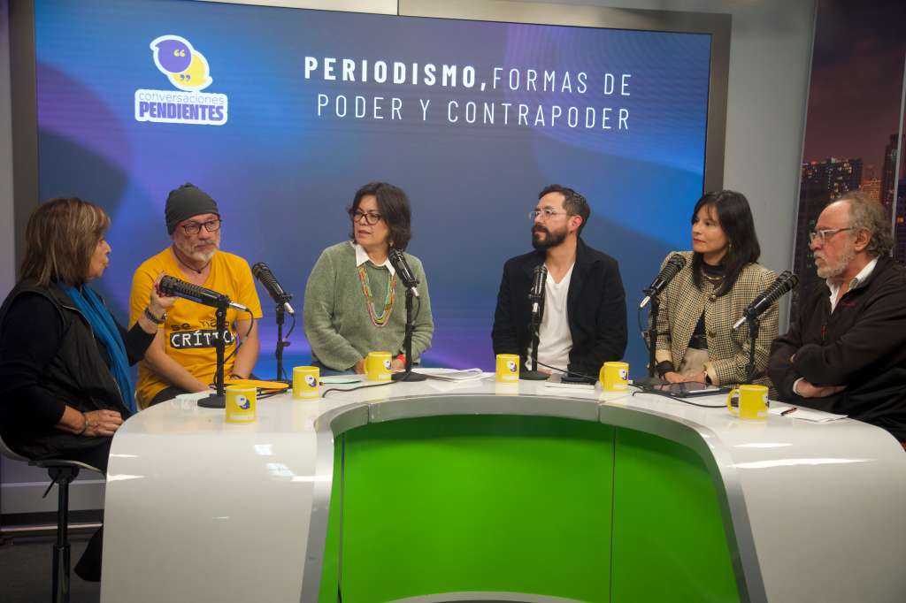 De izquierda a derecha: Cecilia Orozco, Omar Rincón, Marta Ruiz, José Guarnizo, Sara Trejos y Antonio Morales.