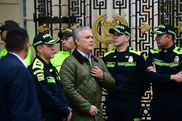 El presidente Iván Duque, durante discurso apertura jornada electoral 2022, segunda vuelta.