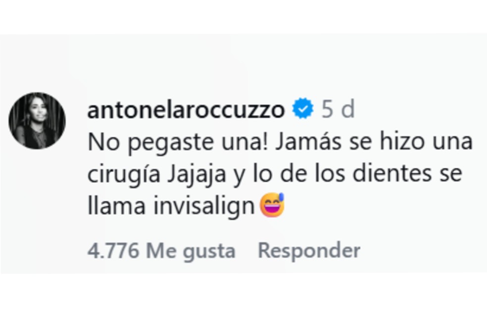 Antonela defiende a Messi.