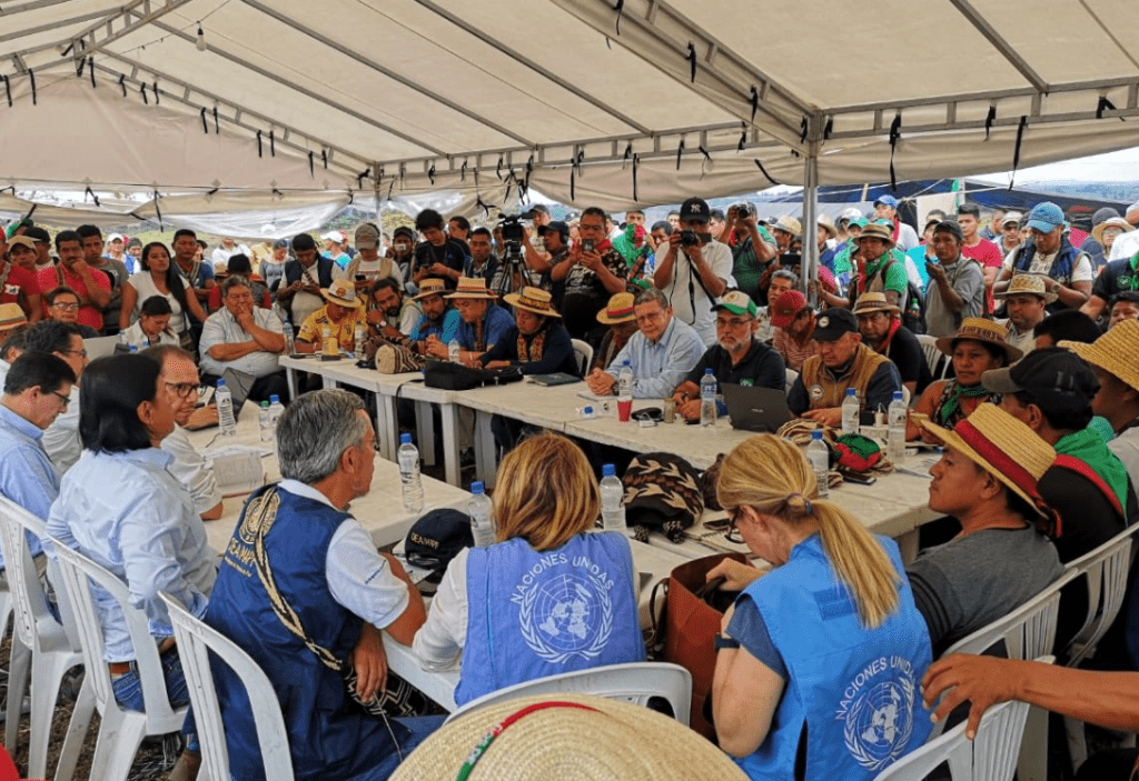 La reunión que difundió Lafaurie en su cuenta de Twitter fue en 2019.