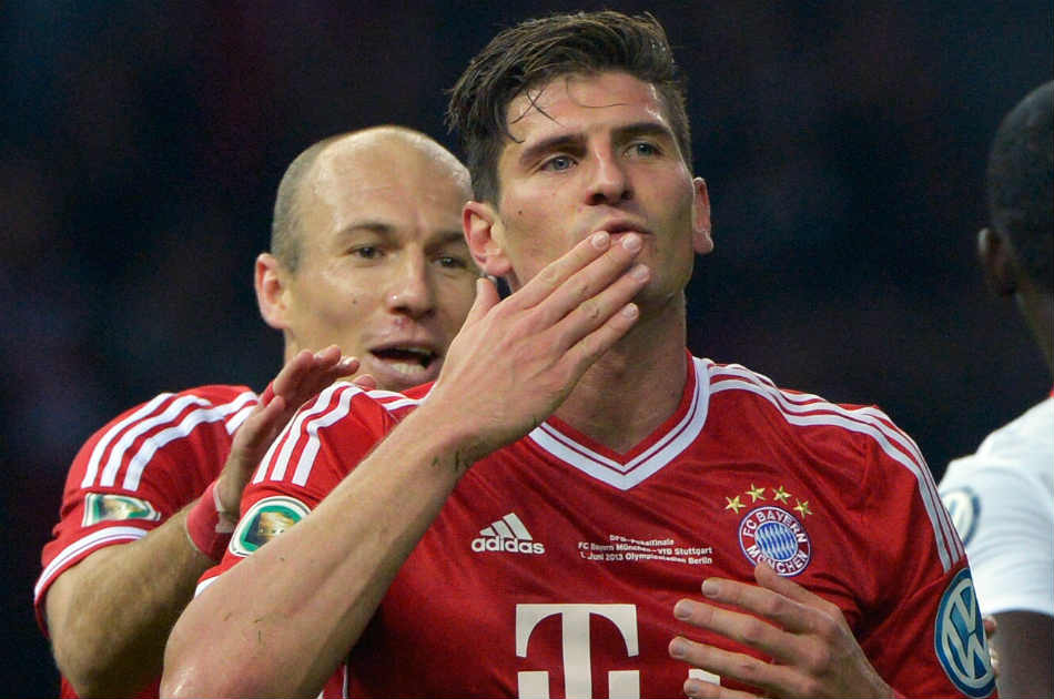 Gómez se destacó en el Bayern por su gran capacidad de definición. / AFP