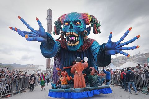 Recorrido del desfile de carrozas del carnaval de negros y blancos 2026: dónde verlo