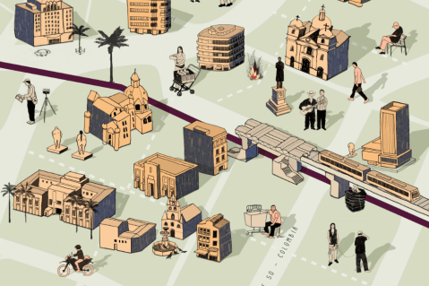 El mapa para perderse en el centro de Medellín