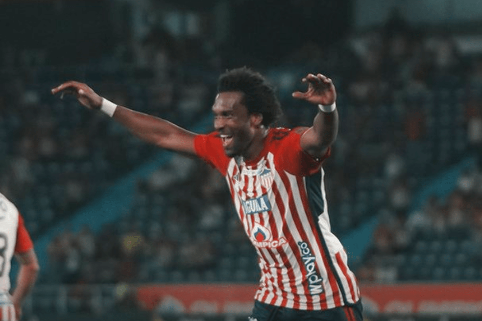 Didier Moreno, el autor del gol de la victoria de Junior contra Equidad.